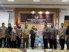 camat Jogonalan bersama muspika mengawal  Panwas kecamatan , dan PPK dalam pengantaran kotak suara dan hasil perolehan suara kecamatan Jogonalan ke KPU kabupaten Klaten