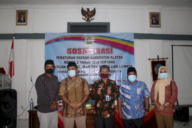 SOSIALISASI PERDA KAB. KLATEN NO 2 TAHUN 2018 TENTANG PERBURUAN BURUNG, IKAN DAN SATWA LIAR LAINNYA