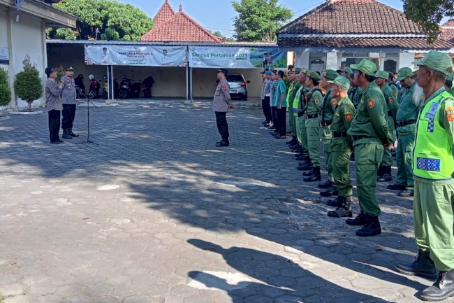APEL SIAGA LINMAS  KECAMATAN JOGONALAN DALAM RANGKA PENGAMANAN PILKADES SERENTAK 2023