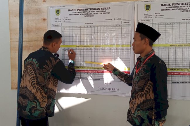 PILKADES SERENTAK DI 6 DESA WILAYAH KECAMATAN JOGONALAN