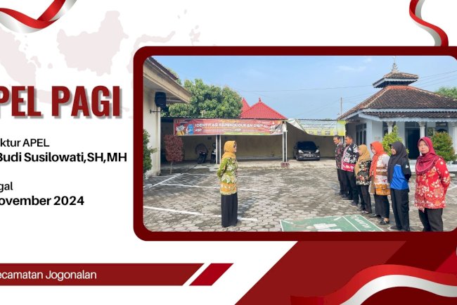 Apel Rutin Pagi di Kecamatan Jogonalan