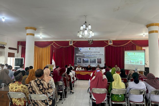 Roadshow Geopark Bayat Purba Digelar di Aula Kecamatan Jogonalan