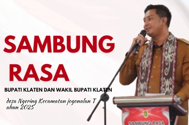 Bupati dan Wakil Bupati Klaten Gelar Sambung Rasa di Desa Ngering, Kecamatan Jogonalan