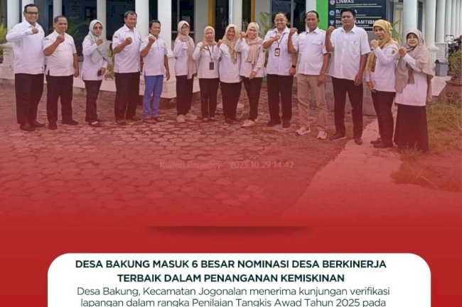 Desa Bakung Masuk 6 Besar Nominasi Desa Berkinerja Terbaik dalam Penanganan Kemiskinan