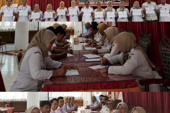 Penandatangan Pakta Integritas ASN Kecamatan Jogonalan