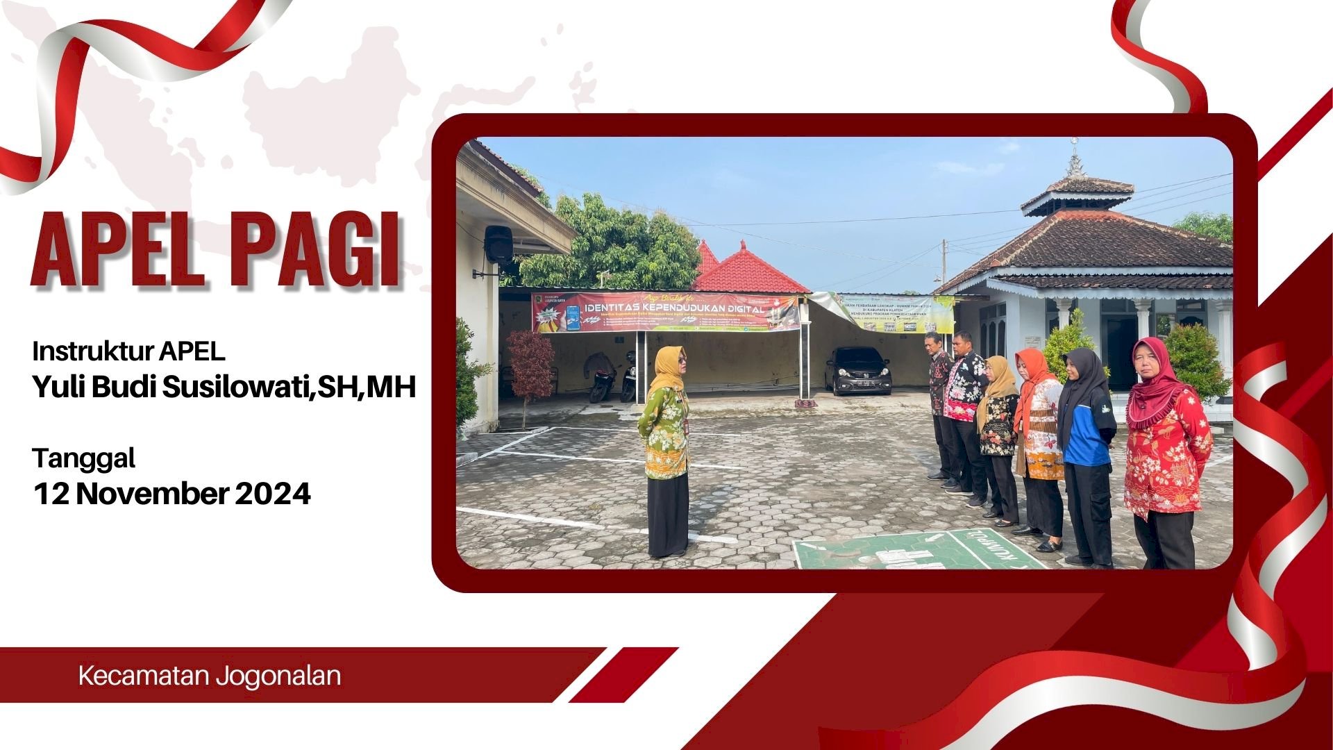 Apel Rutin Pagi di Kecamatan Jogonalan