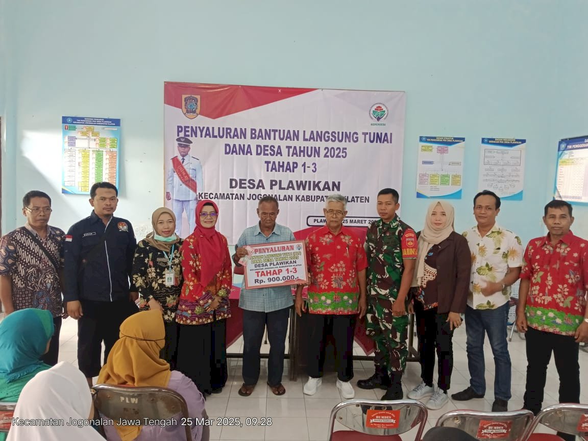 Sebanyak 37 warga desa Plawikan  telah menerima Penyaluran Bantuan Langsung Tunai Desa Plawikan Tahap I-3