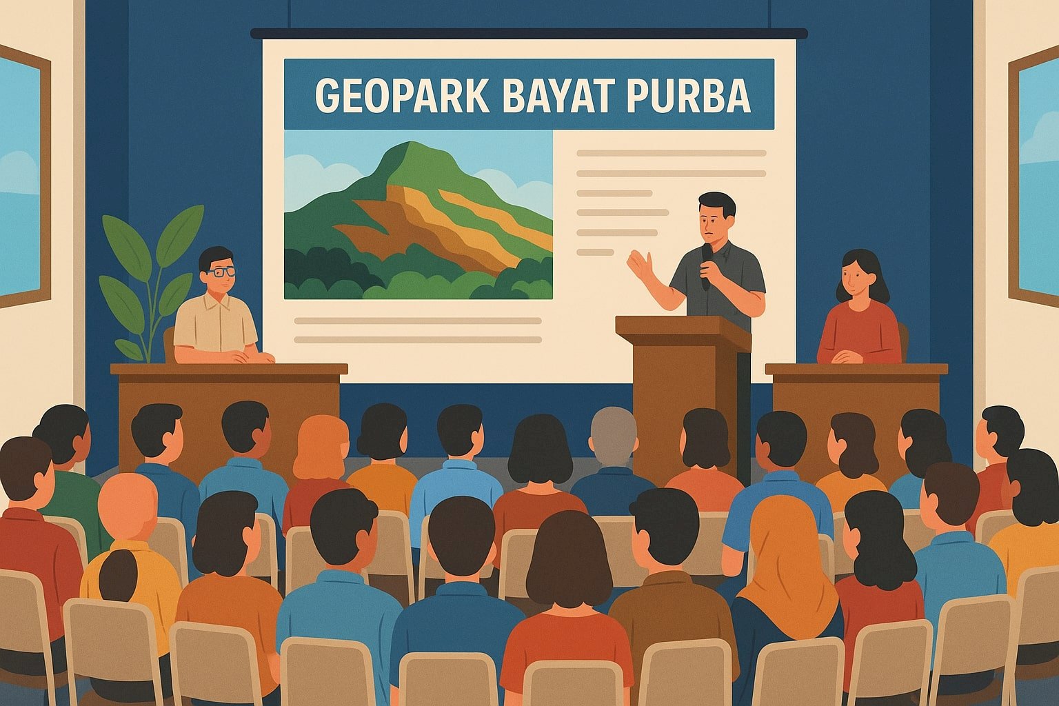 Roadshow Geopark Bayat Purba Digelar di Aula Kecamatan Jogonalan