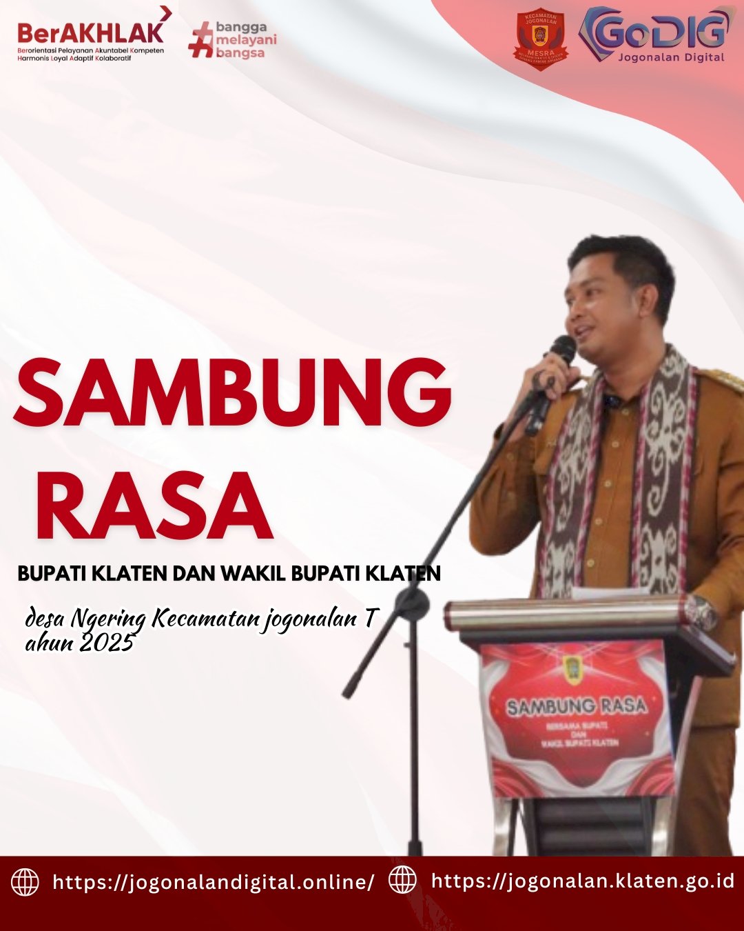 Bupati dan Wakil Bupati Klaten Gelar Sambung Rasa di Desa Ngering, Kecamatan Jogonalan