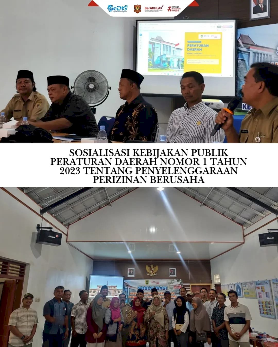 Sosialisasi Kebijakan Publik Peraturan Daerah Nomor 1 Tahun 2023 Tentang Penyelenggaraan Perizinan Berusaha